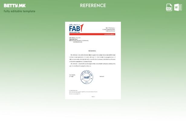 референтен шаблон FAB во модерен стил на ОАЕ