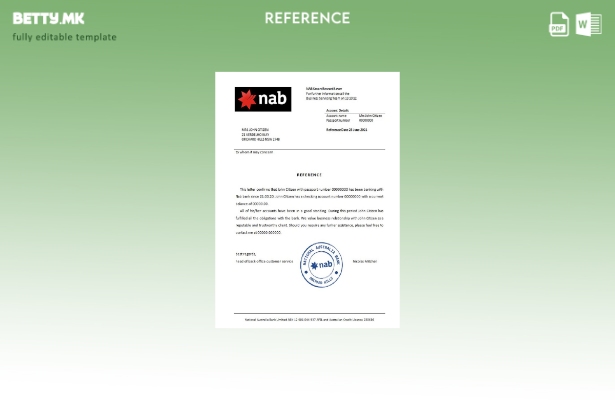 референтен шаблон USA Nab во модерен стил