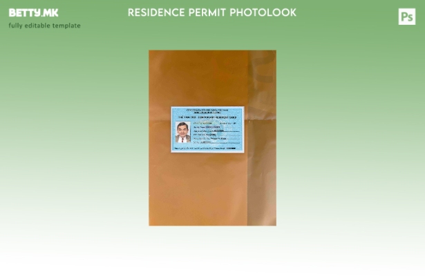 Модерен стил Виетнам картичка за престој photolook ПРЕДЕН шаблон