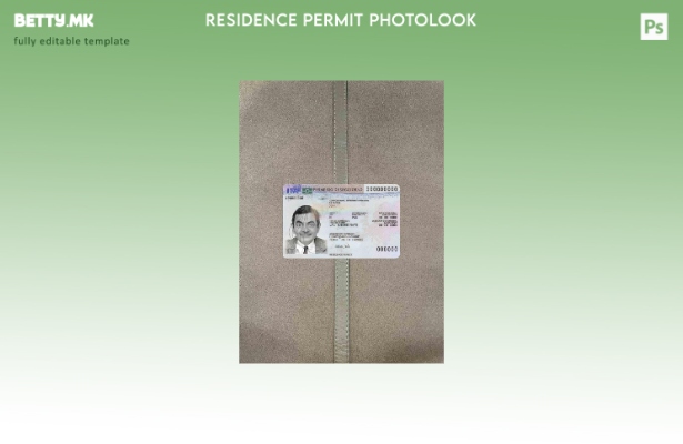 Модерен стил Дозвола за престој во Италија, нов шаблон за фото изглед ПРЕДЕН