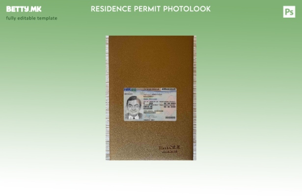 модерен стил Франција нова карта за престој претставува photolook шаблон ФРОНТ