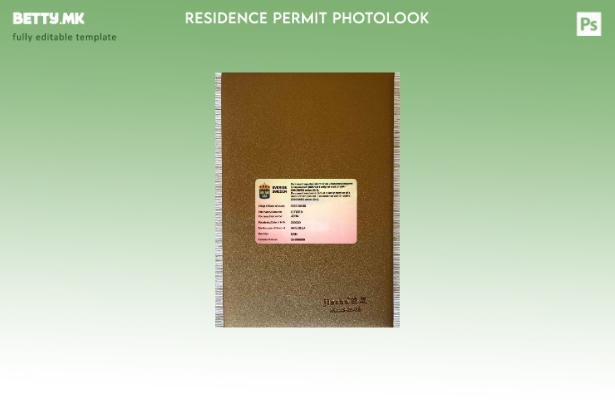 модерен стил Шведска картичка за постојан престој photolook ПРЕДЕН шаблон