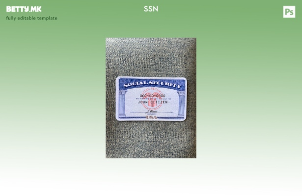 Модерен стил USA SSN photolook фармерки заднина ФРЕНТ шаблон