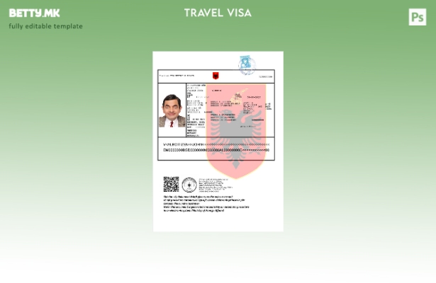 Модерен стил Албанија е виза нова верзија шаблон