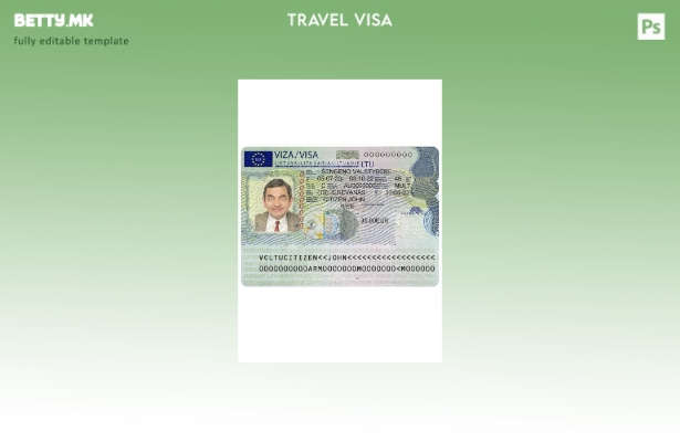 Модерен стил Литванија Шенген виза од литванската амбасада () Шаблон