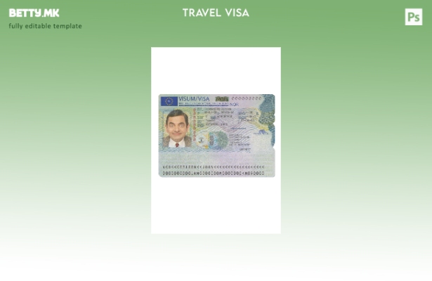 Модерен стил Шаблон за норвешка шенген виза