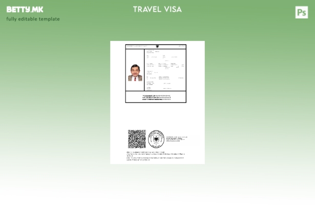 Модерен стил шаблон за Албанија е виза во формати Word и Pdf, шаблон за верзија