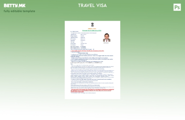 Модерен стил шаблон за Индија и виза во Word и Pdf формати, шаблон за верзија 2