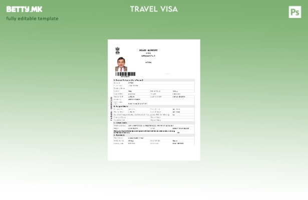 Модерен стил шаблон за Индија и виза во Word и Pdf формати, шаблон за верзија