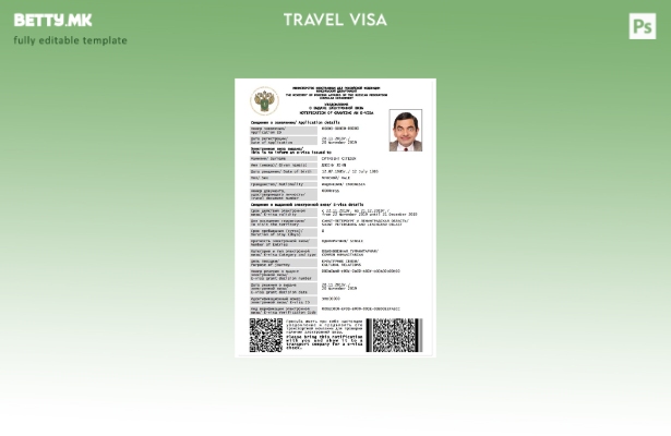 Модерен стил шаблон за Русија и виза