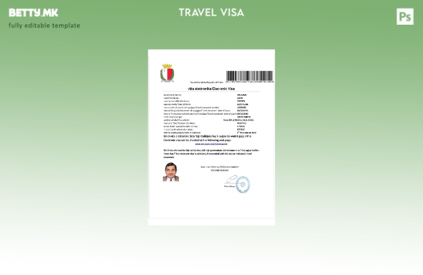 Модерен стил шаблон за виза Малта и