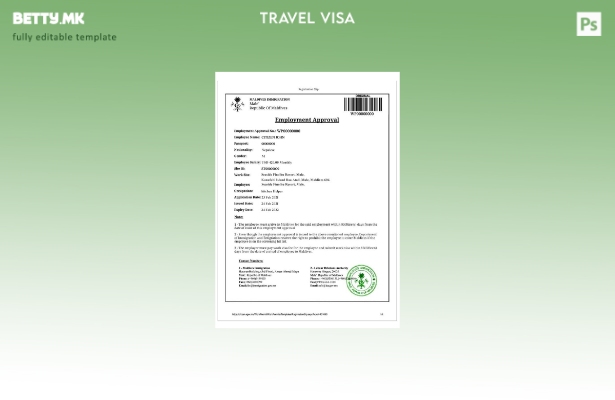 Модерен стил шаблон за виза за Малдиви