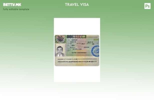 Модерен стил шаблон за норвешка виза