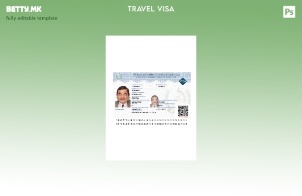 Модерен стил шаблон за туристичка или патничка виза за Гватемала