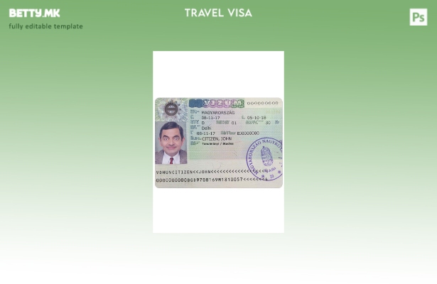 Модерен стил шаблон за унгарска виза