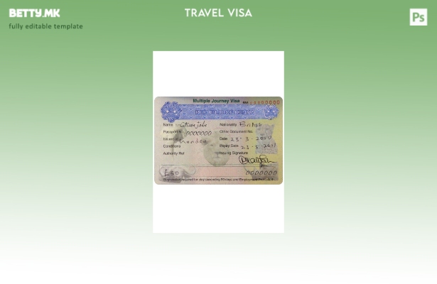 Шаблон за виза во Кенија во модерен стил