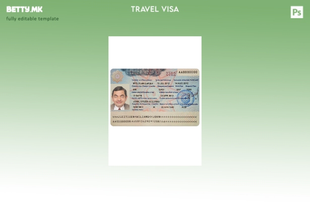 Шаблон за виза за Азербејџан во модерен стил