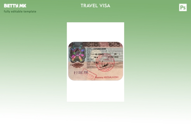 Шаблон за виза за Лаос во модерен стил