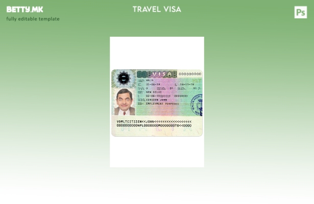 Шаблон за виза за Малта во модерен стил