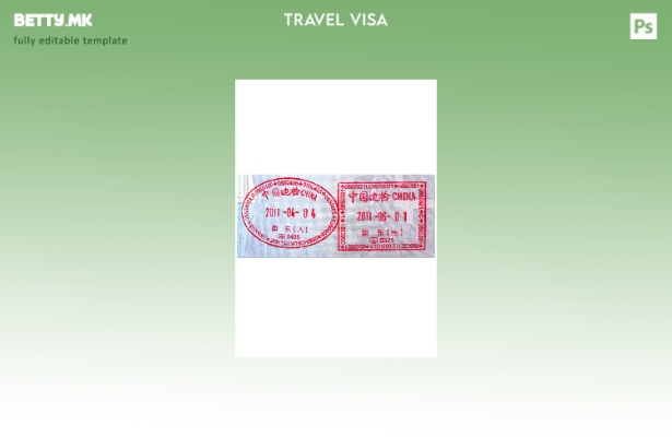 Шаблон за кинески виза во модерен стил