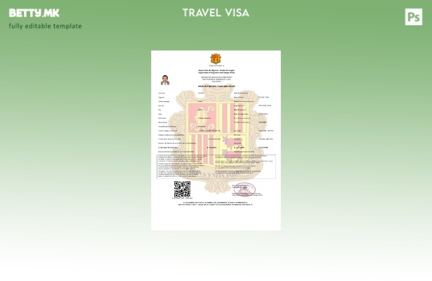модерен стил Андора и виза во шаблон за Word и Pdf