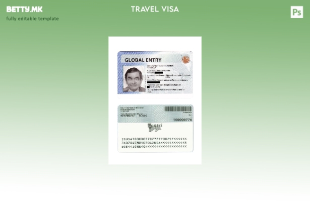 модерен стил САД Шаблон за глобална влезна картичка