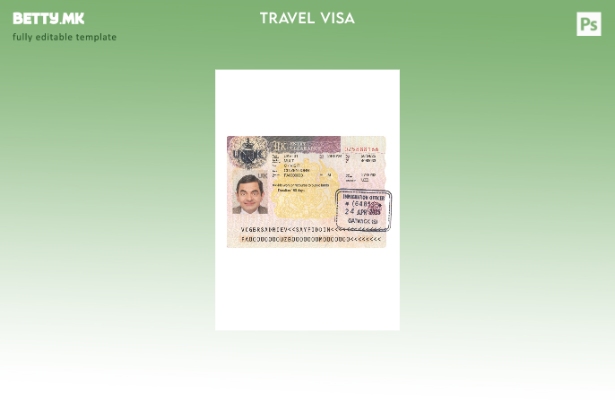 модерен стил присутен шаблон за влезна виза за Обединетото Кралство