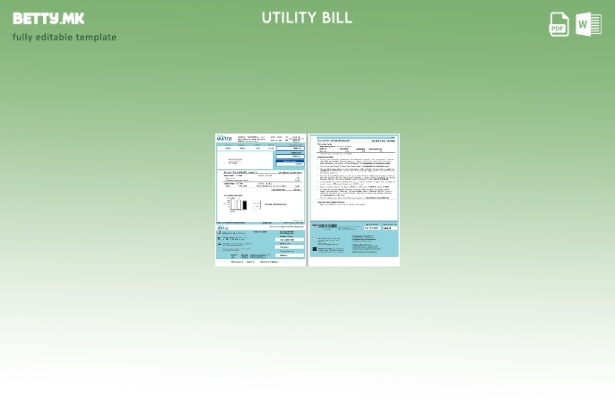 Модерен стил Австралија Сиднеј Вода за комунални сметки шаблон страници за збор
