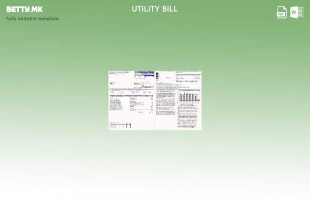 Модерен стил Белгија Golden Valley Electric Association за комунални сметки шабл