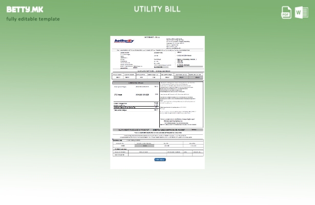 Модерен стил Индиски Хатвеј Кабел и Датаком шаблон за комунални сметки