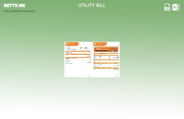 Модерен стил Малезија U Мобилни сметки за комунални услуги, шаблон за верзија