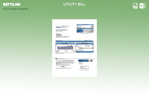 Модерен стил САД МЕА Алјаска шаблон сметки за електрична енергија