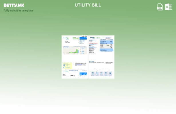 Модерен стил Страници со сметки за комунални услуги за потрошувачи на енергија 1