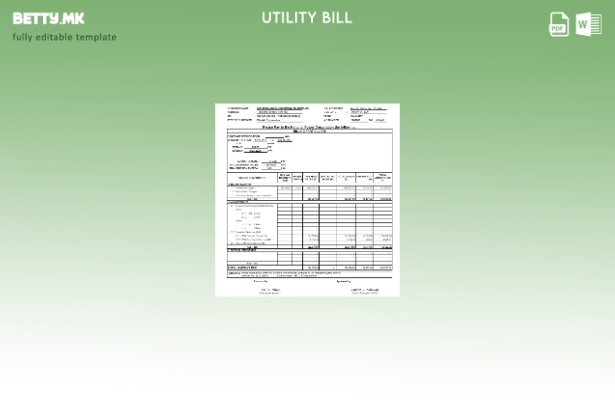 Модерен стил Филипини Tawelco шаблон сметки за комунални услуги