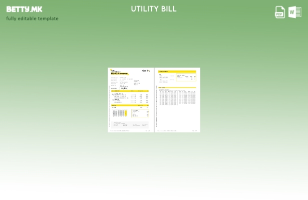 Модерен стил Шаблон за страници за сметки за интернет и мобилни комунални услуги