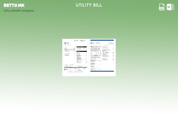 Модерен стил на САД Тексас AT&T телекомуникациска сметка за комунални услуги (ст