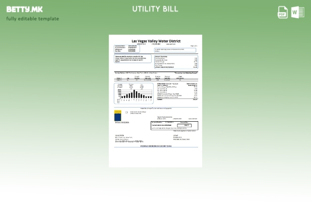 Модерен стил на САД воден округ на долината на Лас Вегас (LVVWD) шаблон за комун