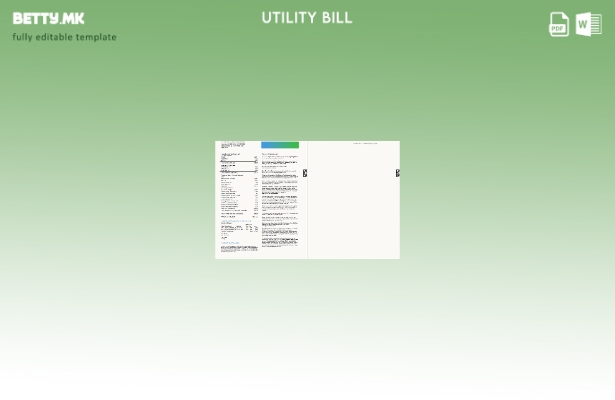 Модерен стил страници за сметки за комунални услуги на САД Кокс, шаблон за стр 1