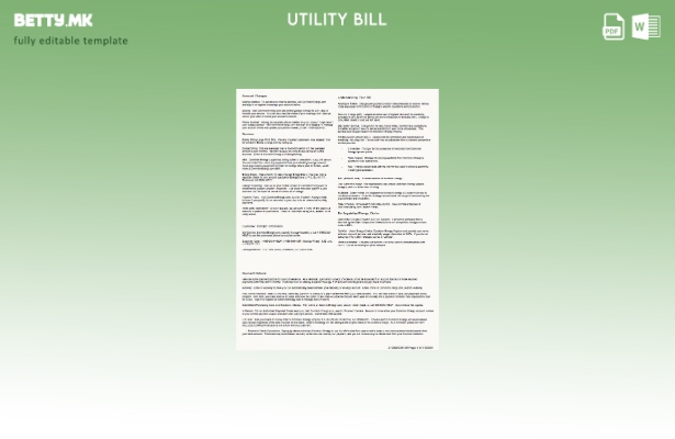 Модерен стил страници за сметки за комунални услуги на USA Dominion Energy, шабл
