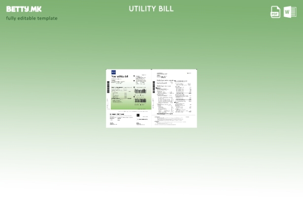 Модерен стил Canada Epcor за шаблон страници за збор за сметки за електрична ене