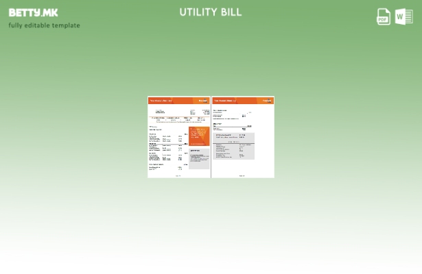 Модерен стил Canada Freedom Mobile Шаблон за збор страници за сметки за комуналн