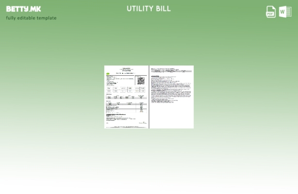 Модерен стил India Gail Gas Limited Шаблон за збор страници за сметки за комунал