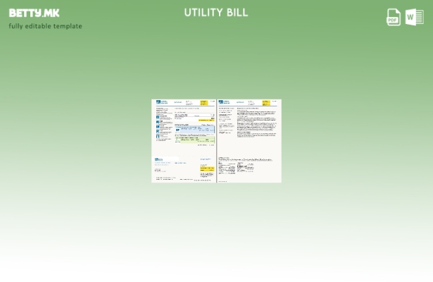Модерен стил USA LA DWP страници за сметки за комунални услуги, верзија , шаблон