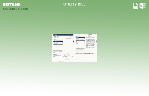 Страници со сметки за комунални услуги во модерен стил USA Spectrum Business, ша