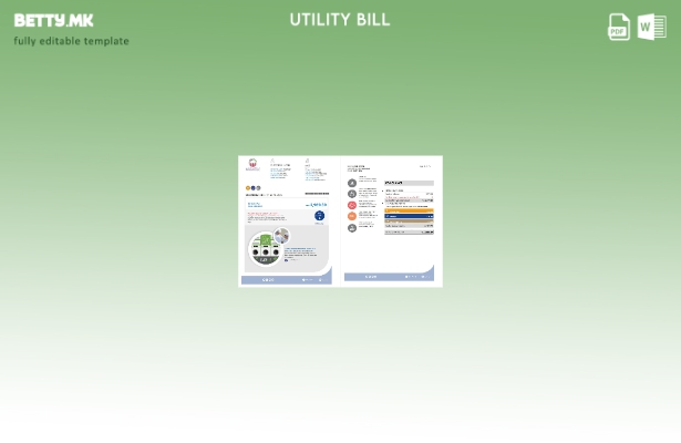 Шаблон за комунални сметки (страници) на Обединетите Арапски Емирати Дубаи Ал Аи