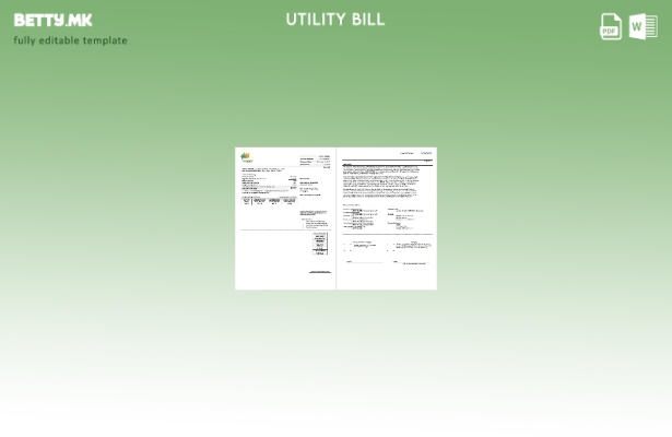 Шаблон за комунални сметки (страници) на САД RG&E во модерен стил