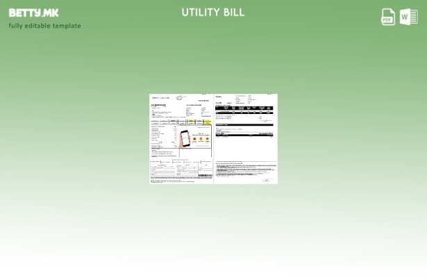 Шаблон за сметки за комунални услуги во модерен стил на Индија Tata Tele Broadba