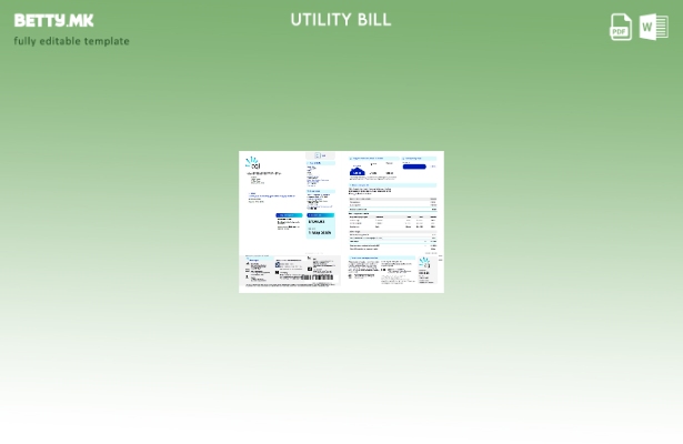 модерен стил Австралија AGL страници со зборови за сметки за комунални услуги за