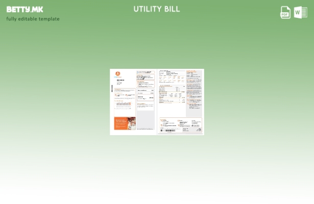 модерен стил Австралија Alinta Energy за комунални сметки за шаблон страници з 1
