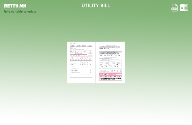 модерен стил Бразил ENEL шаблон за комунални сметки за електрична енергија збор